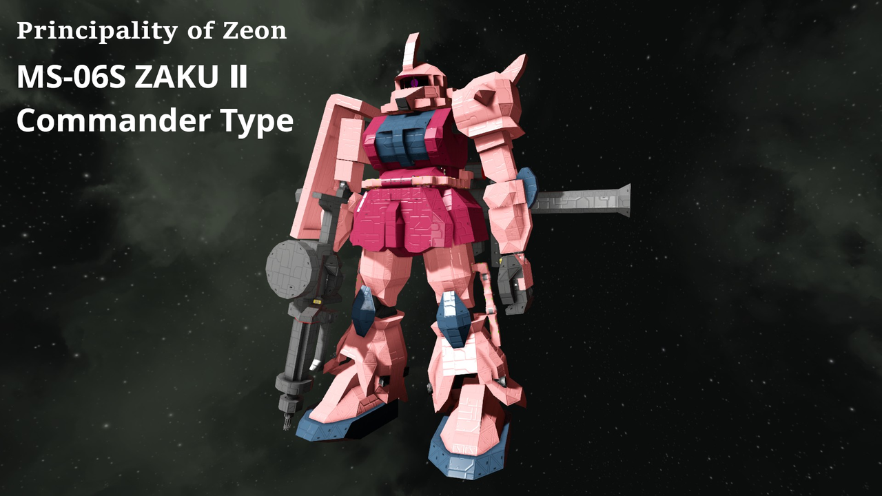 MS-06S ZAKU II COMMANDER TYPE (Char Aznable)