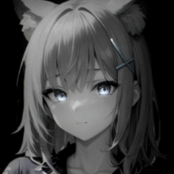 girl dark background / colored 4K +18