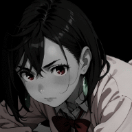 momo ayase dark background / colored 4K (3 versions)