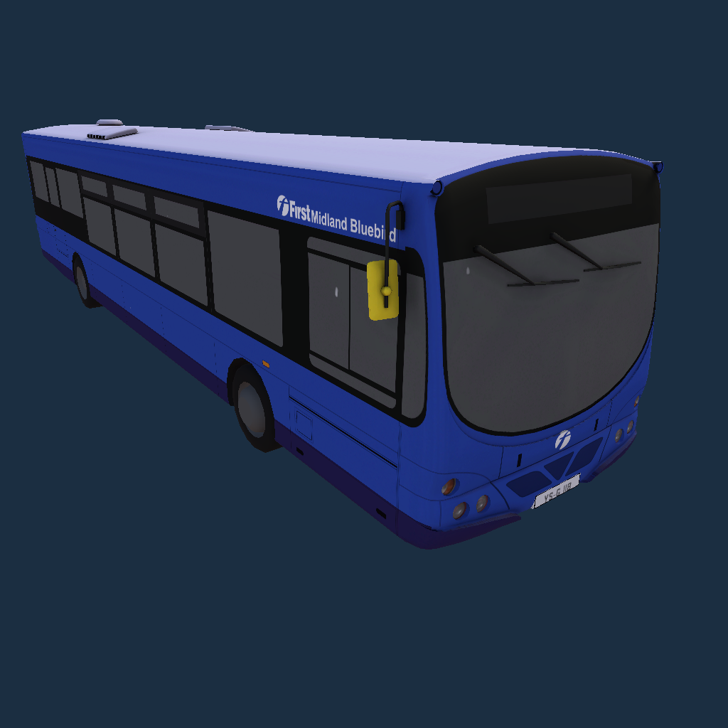First Midland Bluebird B7RLE 2-tone