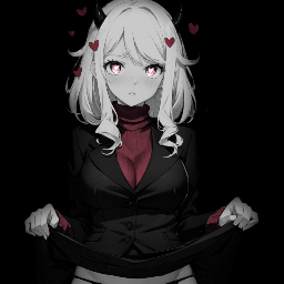 cerberus helltaker dark background / colored 4K (2 versions)
