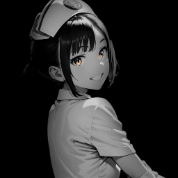 nurse dark background / colored 4K