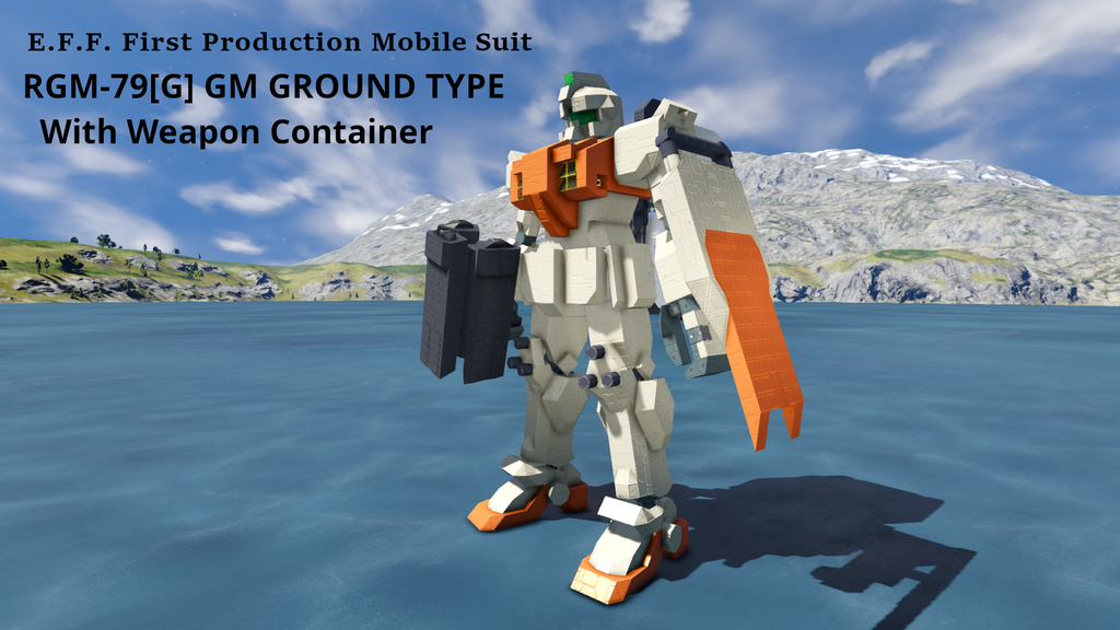 RGM-79[G] GM GROUND TYPE with WEAPON CONTAINER