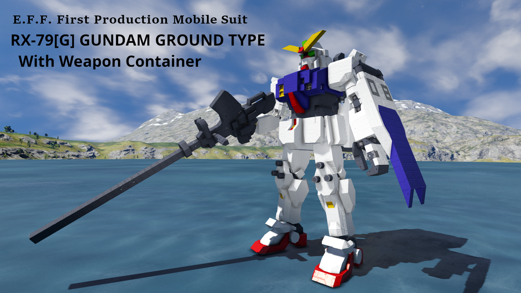 RX-79[G] GUNDAM GROUND TYPE with WEAPON CONTAINER