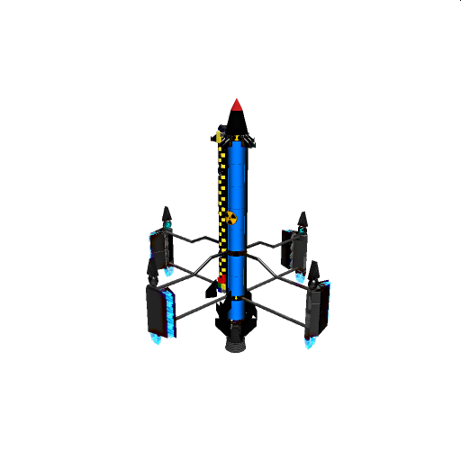 Blue Hyper Atom Rocket