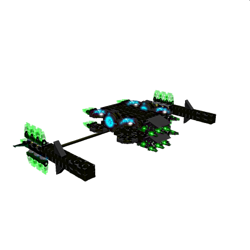 Green Hyper Arrow Spaceship X1