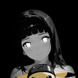 hinata dark background / colored 4K