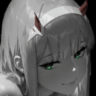 zero two dark background / colored 4K +18