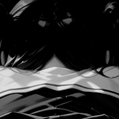 girl dark background / colored 4K +18