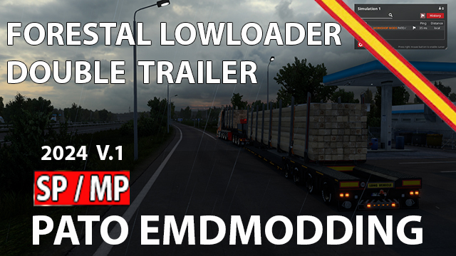 PATO FORESTAL LOWLOADER DOUBLE TRAILER (SP/MP)