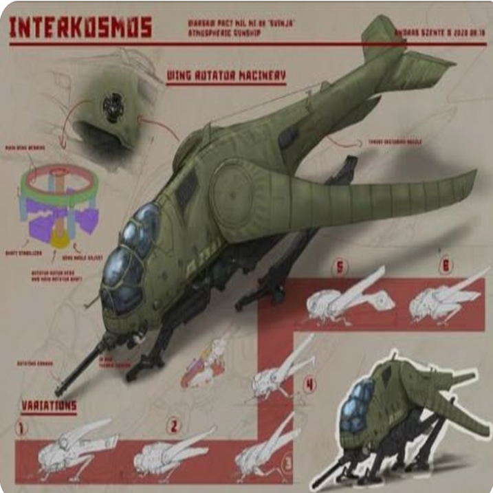 Best Mosquito attack helicopter gunship + interior