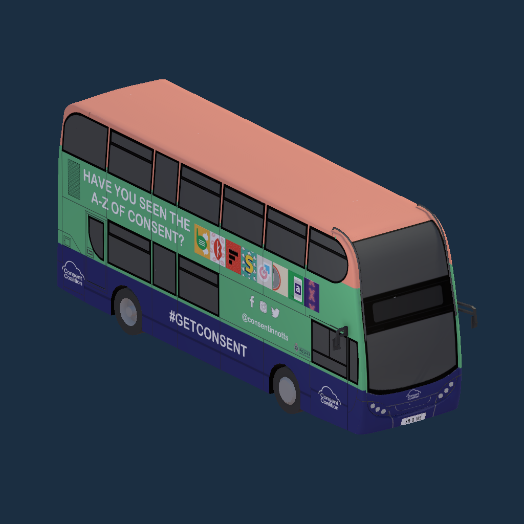 Nottingham City Transport 611 - Consent Coalition Advert