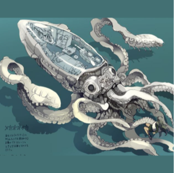 Best Davy Jones Kraken with catching tentacles & piano sound vibrating destroyer