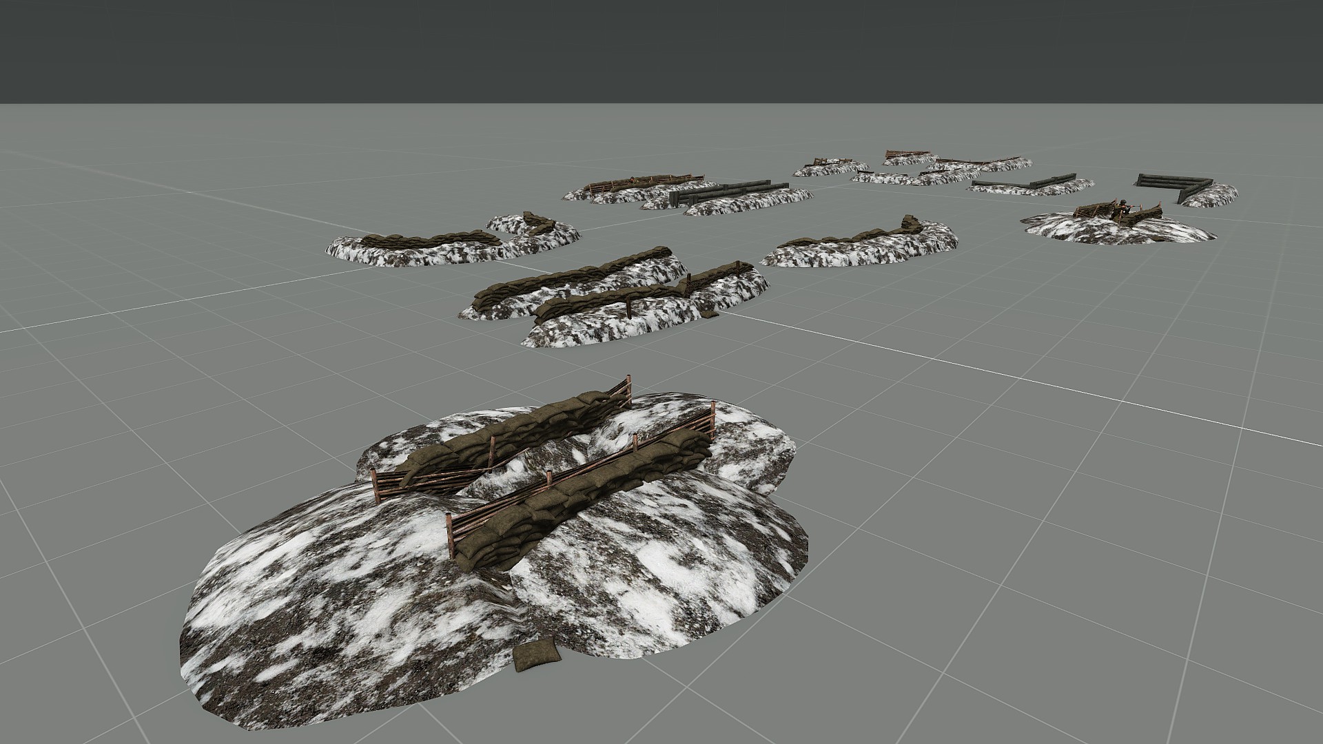 Winter fighting positions