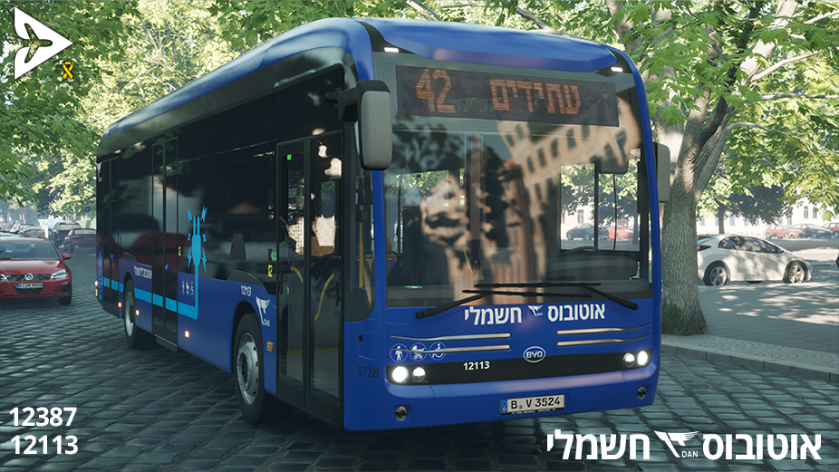 Dan Electric Bus - BYD  | Israel | 12113 | 12387