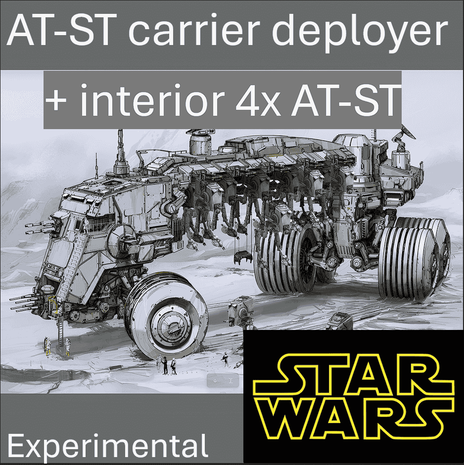 Best AT-ST carrier deployer for walkers and troops + interior version 1.0