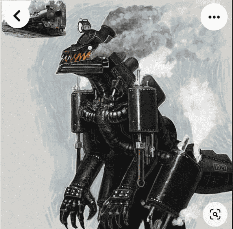 Godzilla Transformer from locomotive to a monster mech train exper.vers.1.0