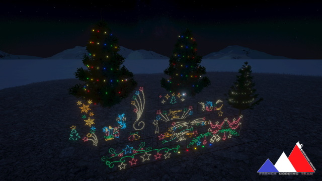 Pack d'objet de Noël et lampes FMT