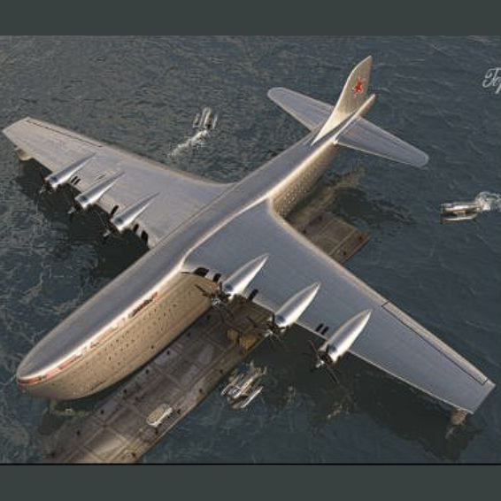 Tupolev ANT-201 "Gorostas" plane + interior