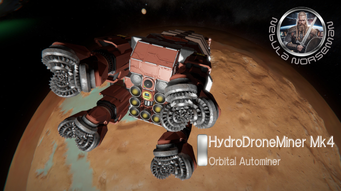 HydroDroneMiner MK4 (planet / orbital autonomous miner) preview