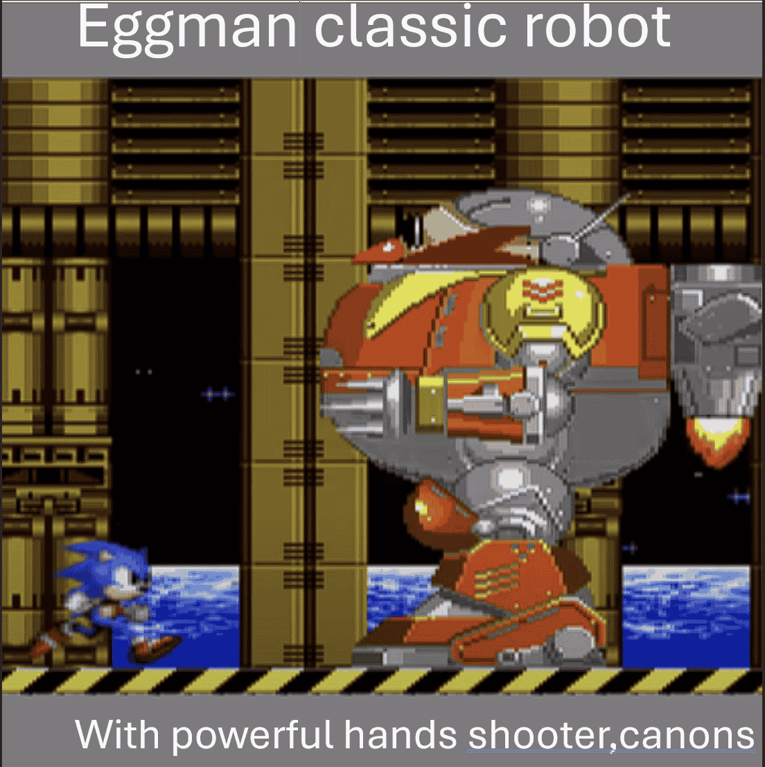 Eggman plays music classic robot