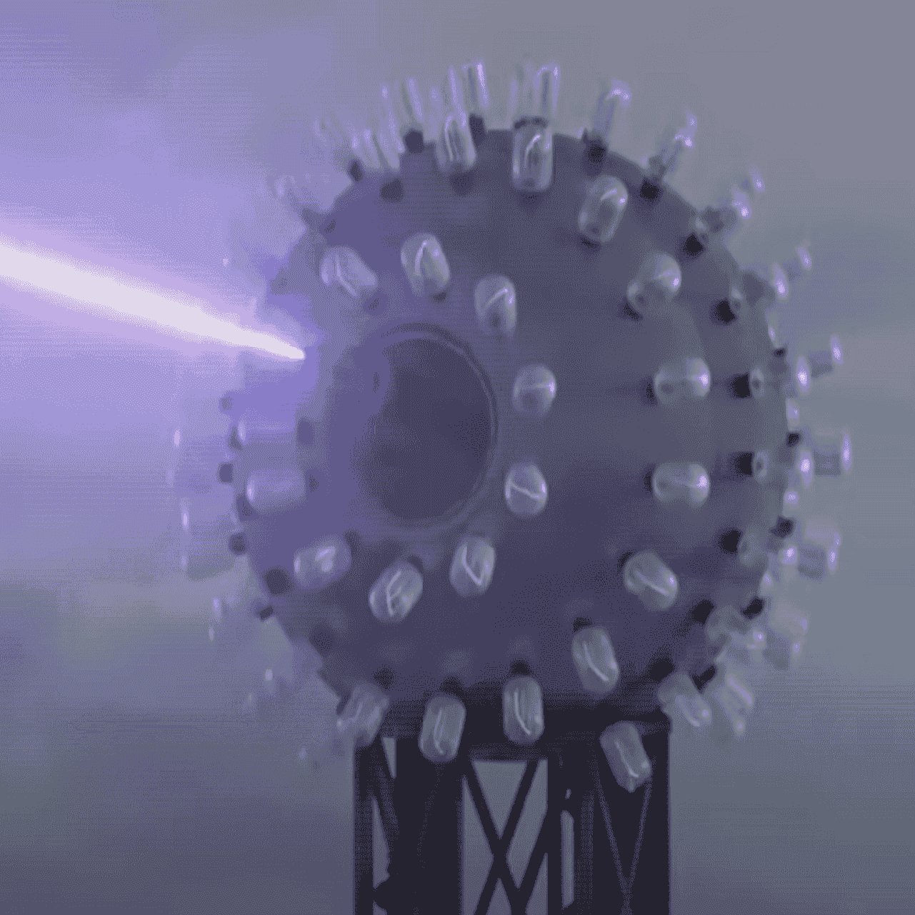 Nikola Tesla death ray light discharge