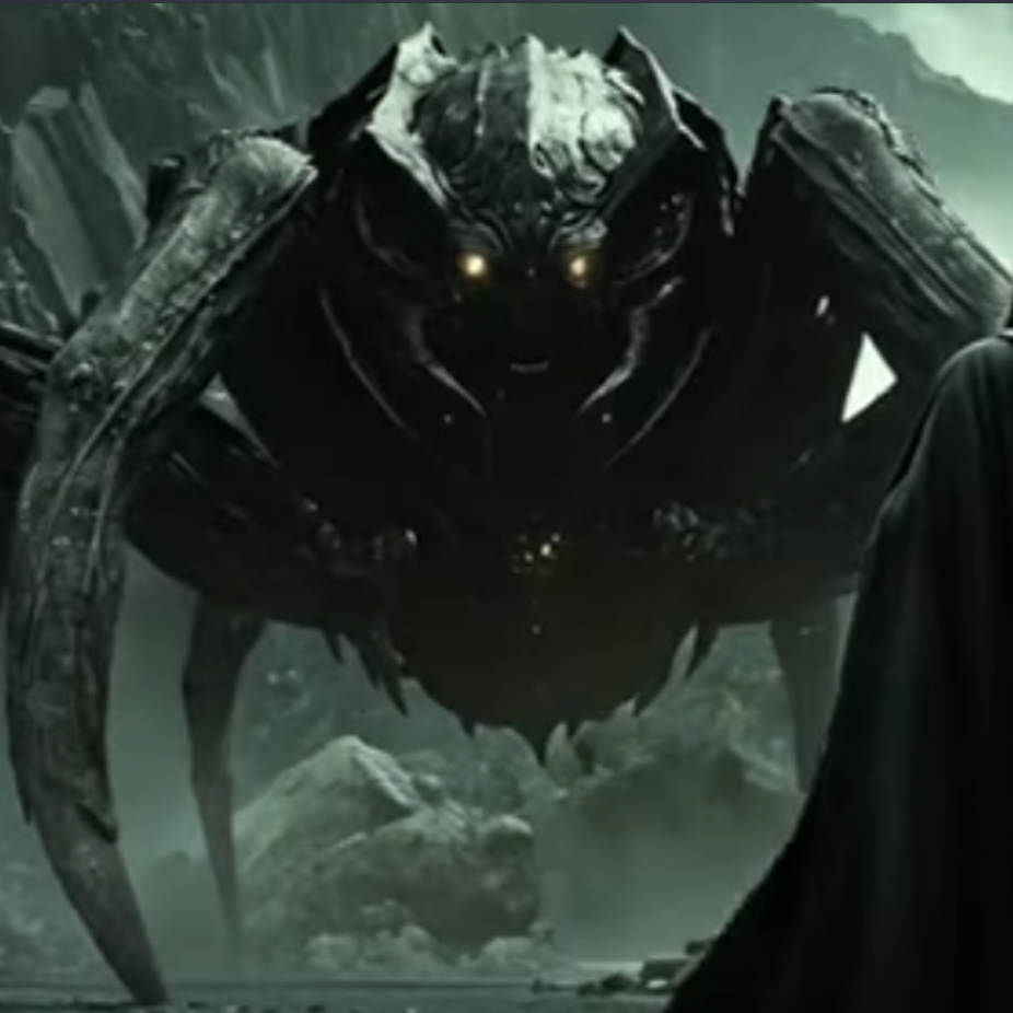 Monster spider web crusher mech