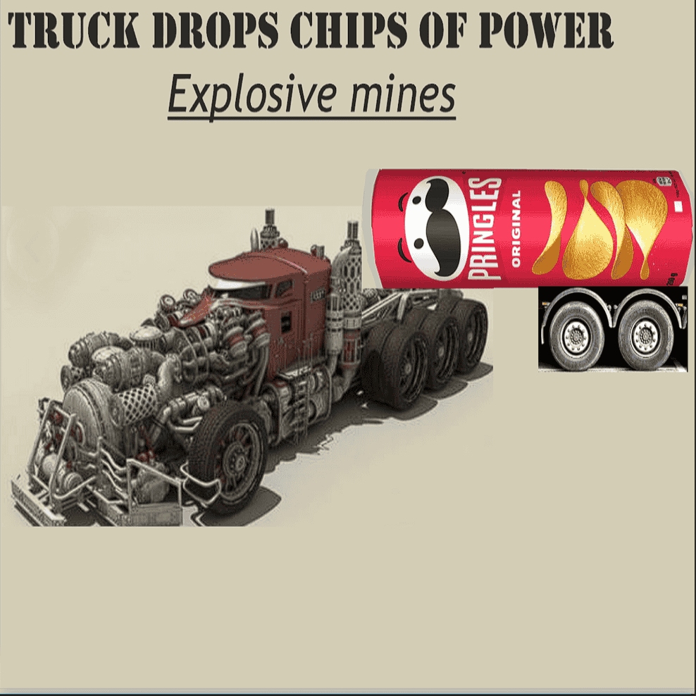 Truck drops Chips of Power mines