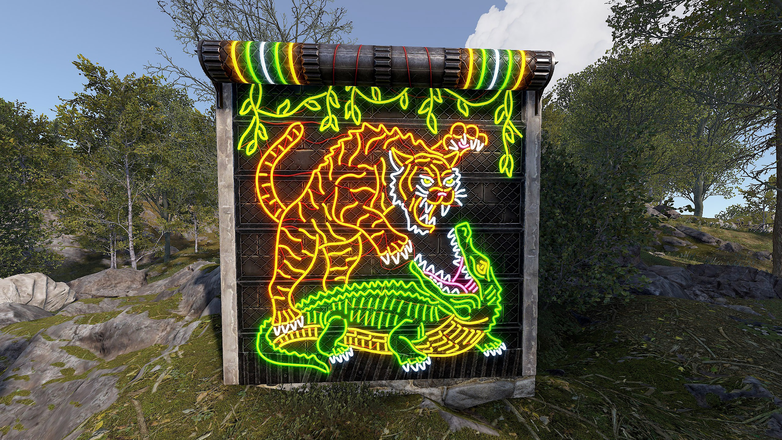 Neon Jungle Rule Garage Door screenshot 1