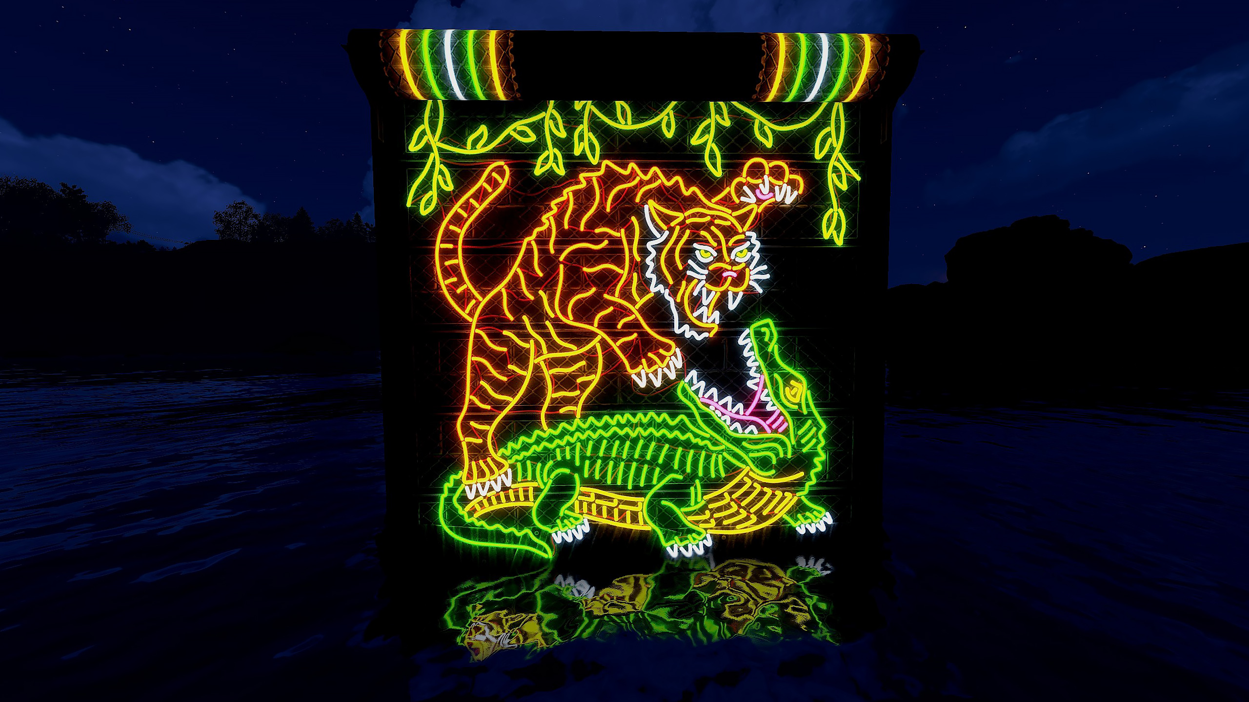 Neon Jungle Rule Garage Door thumbnail 3