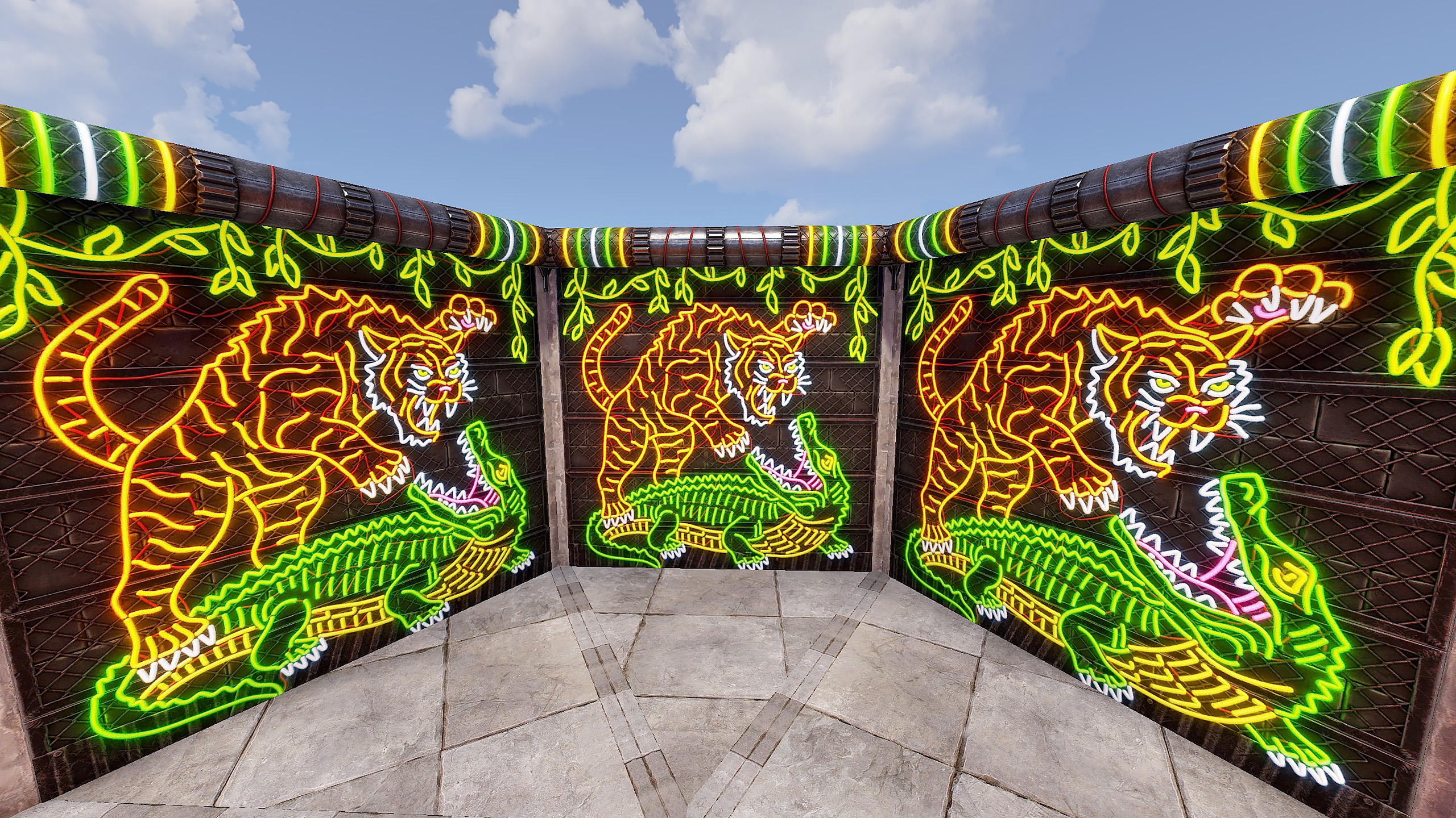 Neon Jungle Rule Garage Door thumbnail 7