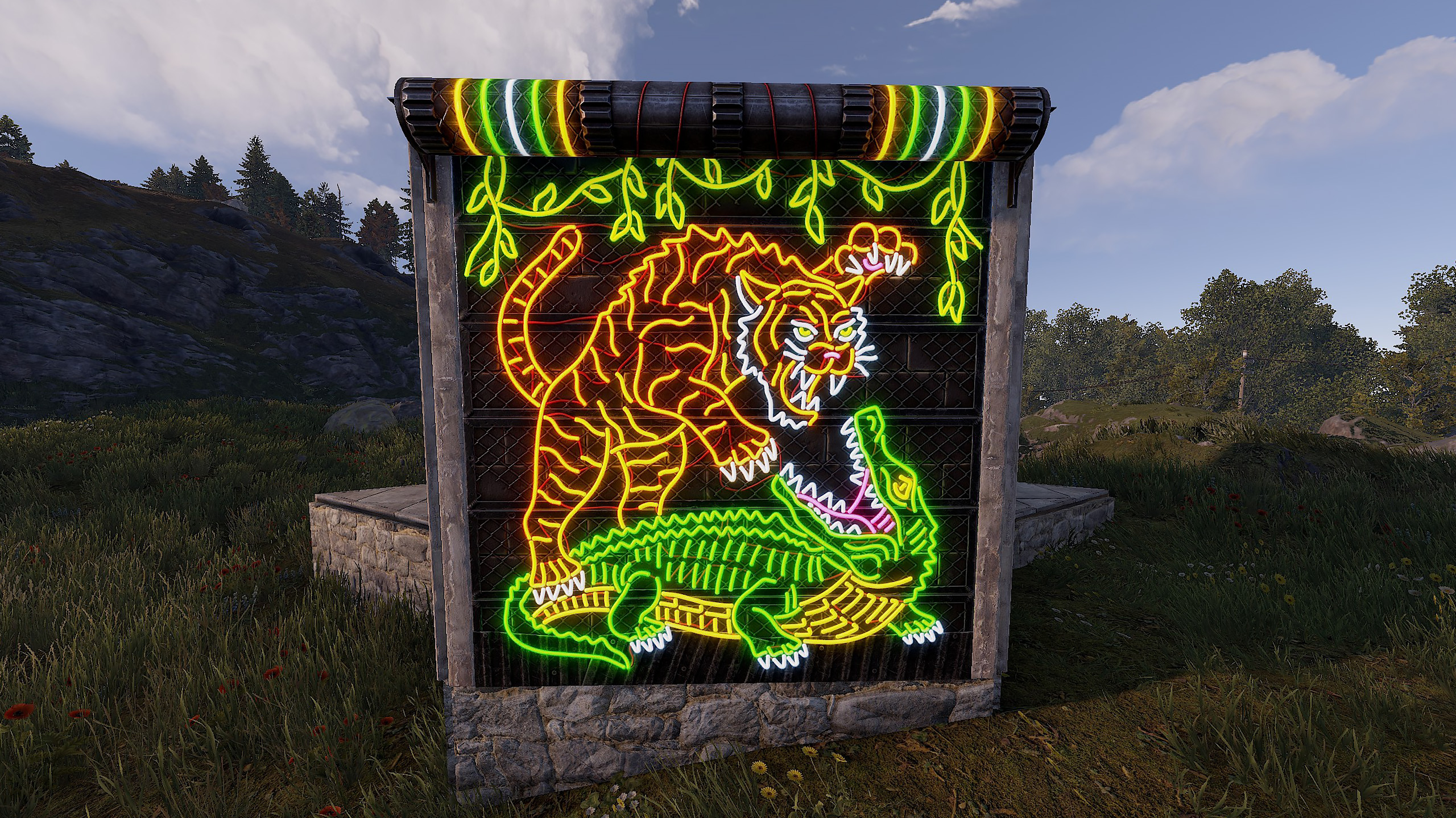 Neon Jungle Rule Garage Door thumbnail 10