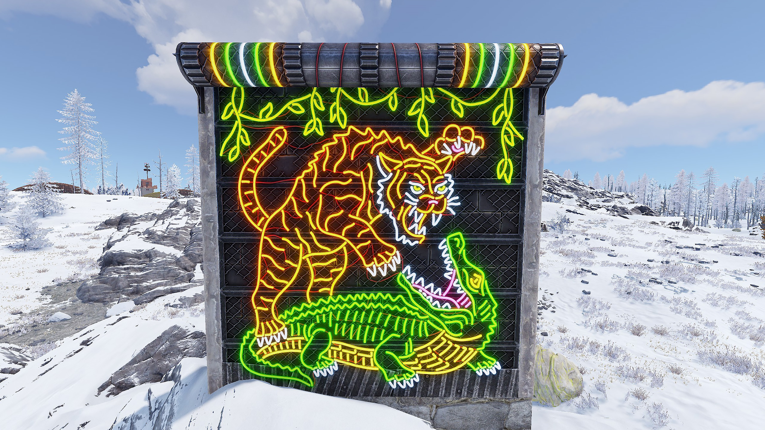 Neon Jungle Rule Garage Door thumbnail 4
