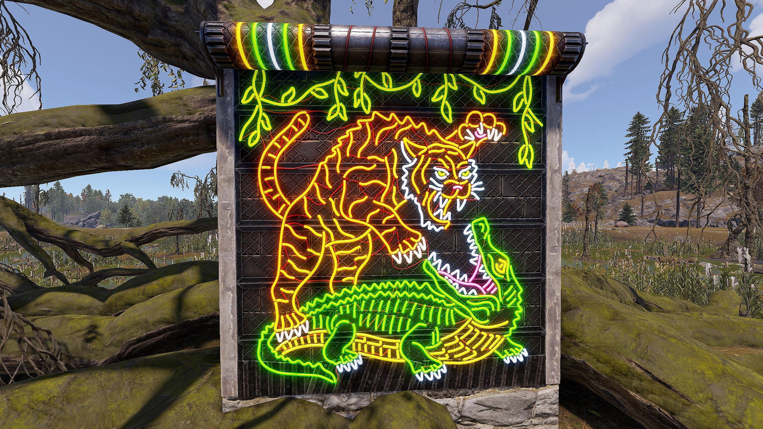 Neon Jungle Rule Garage Door thumbnail 9