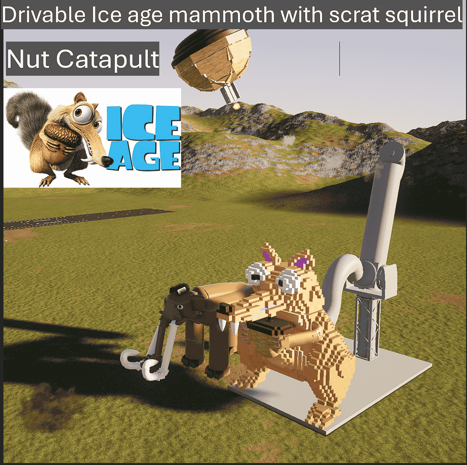 Ice age mammoth nut catapult squirrel scrat