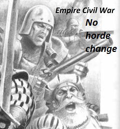 Empire civil war with no horde changes.