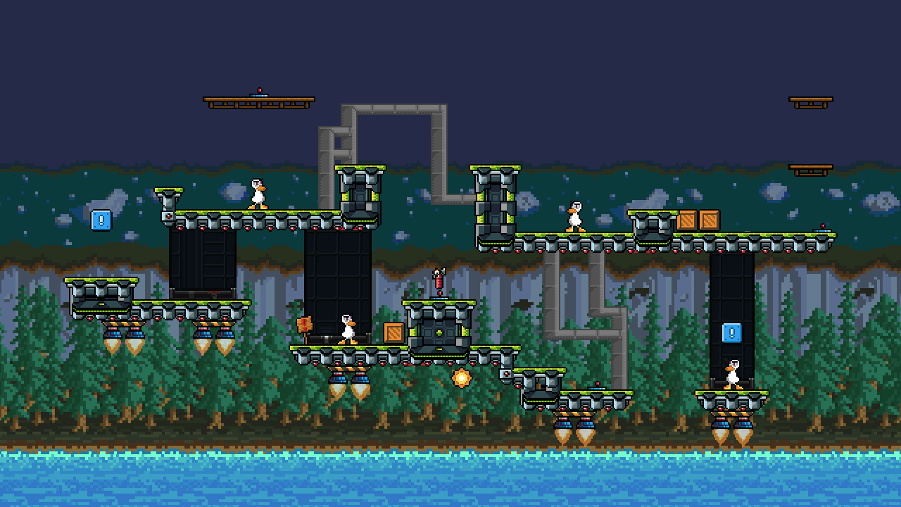 Flying space ruins