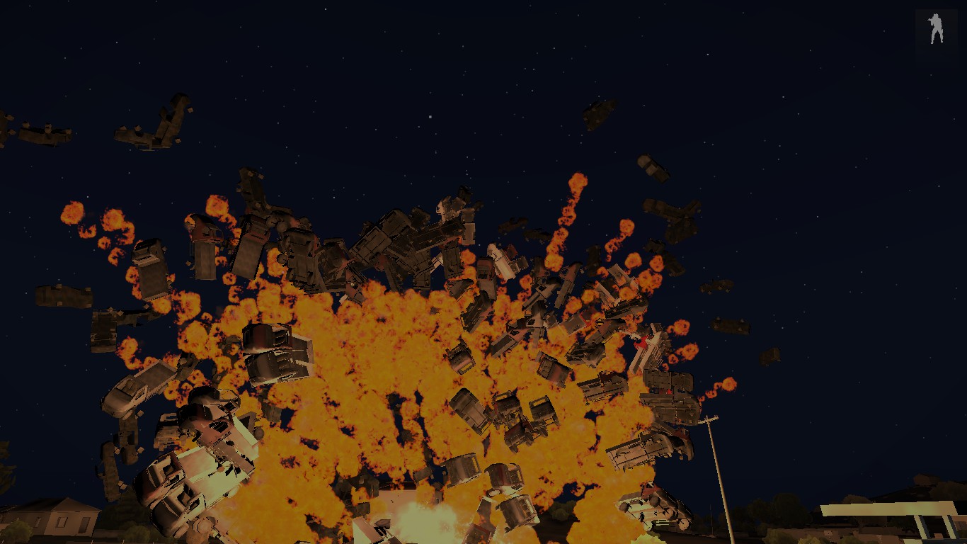 Awesome car explosion