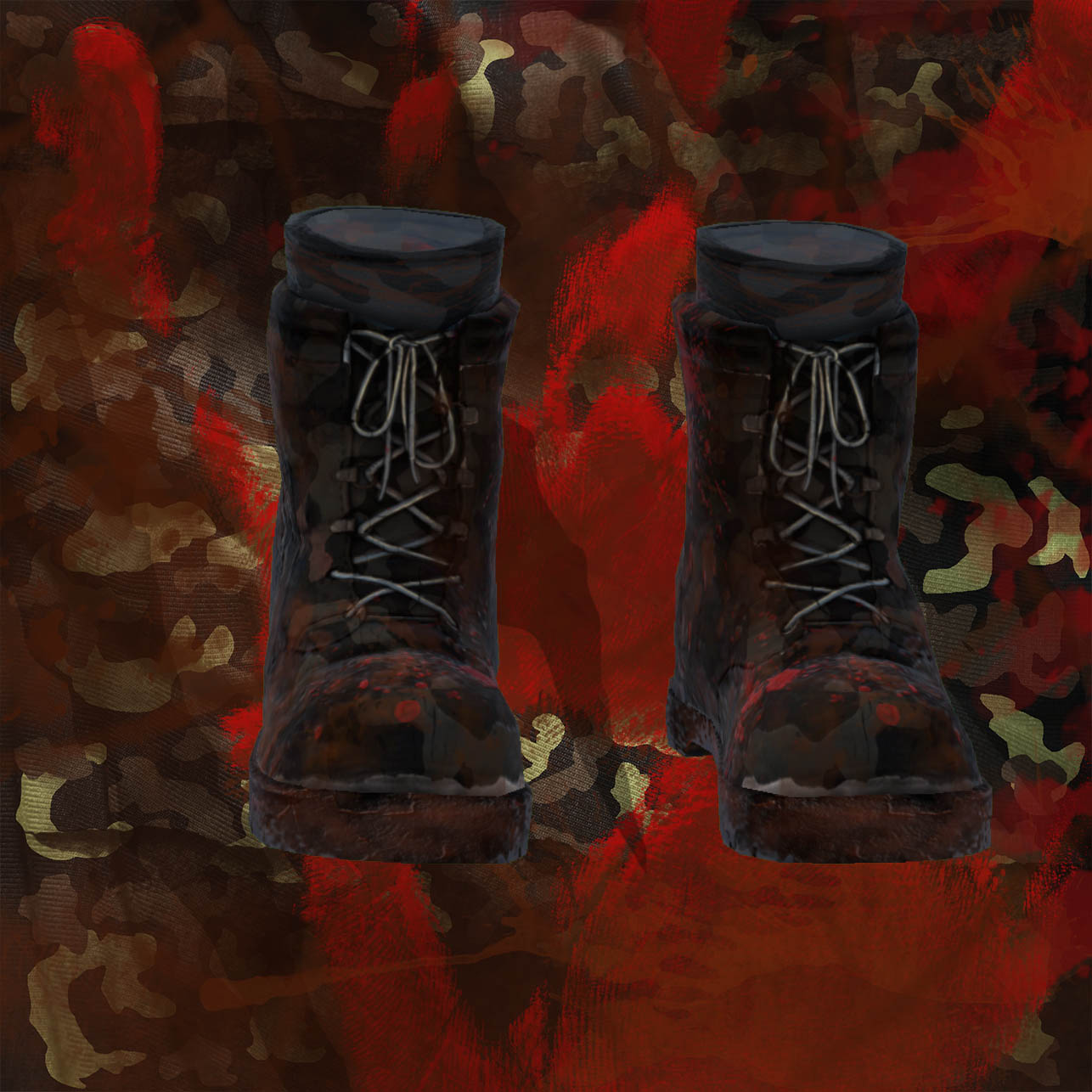 military camo boots old