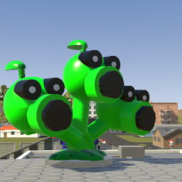 plants vs zombies three peashooter