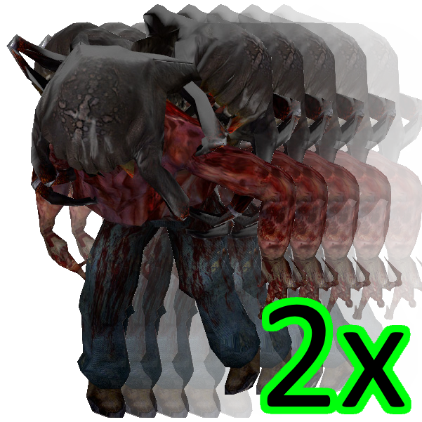 2x Speed Poison Zombies