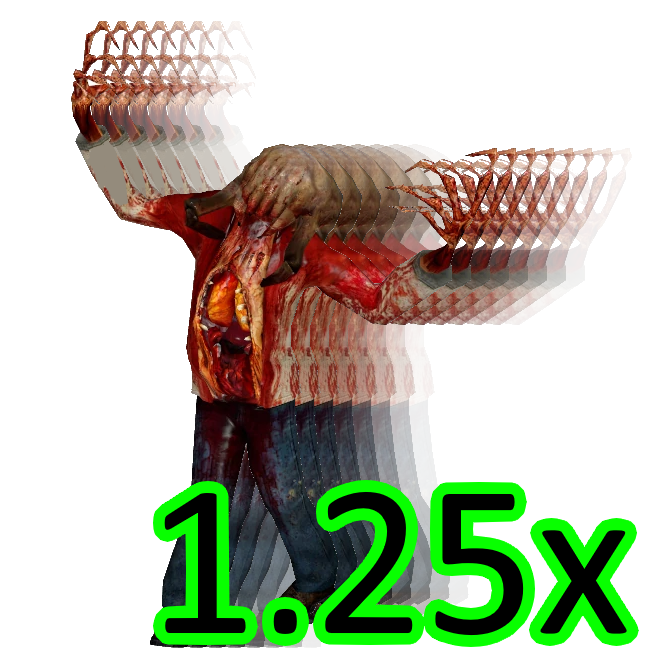 1.25x Speed Zombies