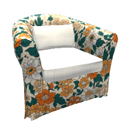 Chair - Vintage Floral Flower Pattern