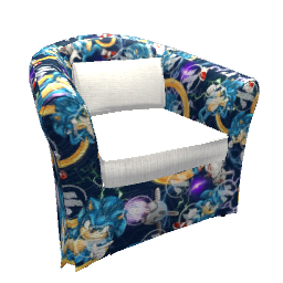 Chair - Sonic the Hedgehog Pattern