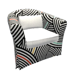 Chair - Modern Lines Pattern
