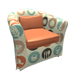 Chair - Cafe Shop Pattern