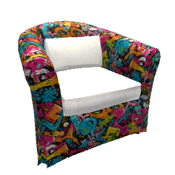 Chair - Graffiti Art Pattern