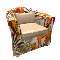 Chair - Cheetah Pattern
