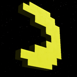 2D pizelated pac-man