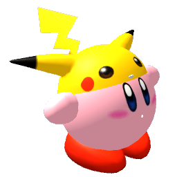 Nintendo Kirby Pikachu Hat Model Plush - SMALL